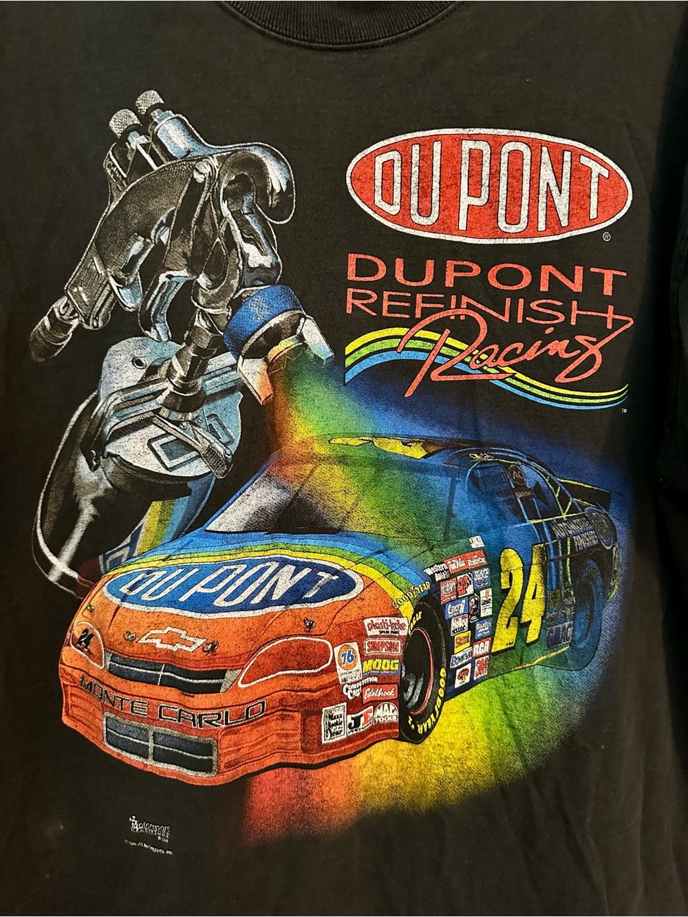 Vintage 1996 NASCAR Jeff Gordon 24 Winning Formula Chase Authentics T Shirt XL